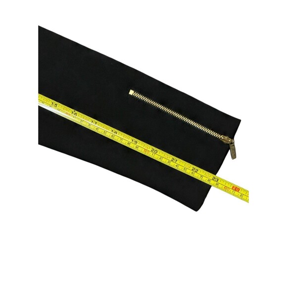 Antonio Melani Micheal’s Black With Gold Zipper Moto Jacket Blazer Cropped Chic - Picture 8 of 10